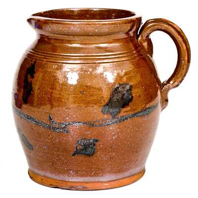 Glazed Redware Pitcher, probably PA origin, mid 19th century
