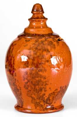 Very Rare attrib. Haig Family (Philadelphia) Redware 1876 Presentation Bank