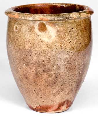 S. BELL & SON / STRASBURG, VA Shenandoah Valley Glazed Redware Jar