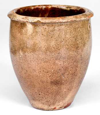 S. BELL & SON / STRASBURG, VA Shenandoah Valley Glazed Redware Jar