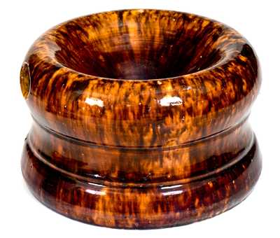 Glazed JOHN BELL / WAYNESBORO Redware Spittoon