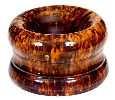 Glazed JOHN BELL / WAYNESBORO Redware Spittoon