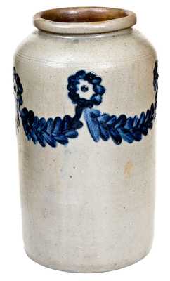 Fine Large Early Henry Remmey / Philadelphia Stoneware Jar