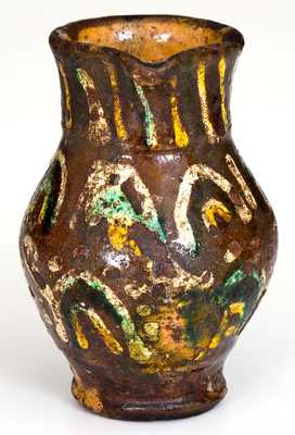Rare Alamance County, NC Small-Sized Redware Pitcher
