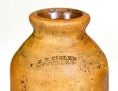 Group of Four H.H. ZIGLER / NEWVILLE, PA Stoneware Jars