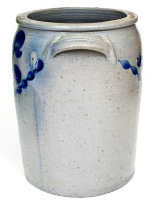 Rare Three-Gallon att. J.H. Miller (Brandenburg, KY) Open-Handled Stoneware Jar