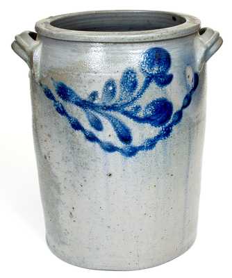 Rare Three-Gallon att. J.H. Miller (Brandenburg, KY) Open-Handled Stoneware Jar