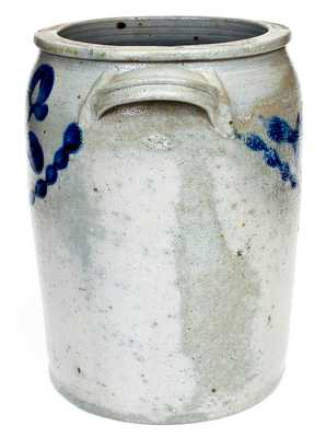 Rare Three-Gallon att. J.H. Miller (Brandenburg, KY) Open-Handled Stoneware Jar
