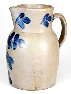 1 Gal. Baltimore Stoneware Pitcher with Floral Decoration