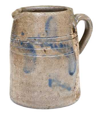 Very Unusual Stoneware Tankard Pitcher att. S. Bell & Son, Strasburg, VA