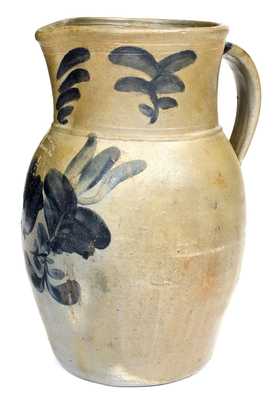 Rare J. SWANK & CO. / JOHNSTOWN, PA Stoneware Pitcher with Floral Decoration