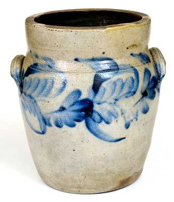 1 Gal. Stoneware Jar with Floral Decoration att. Richard Remmey, Philadelphia, PA