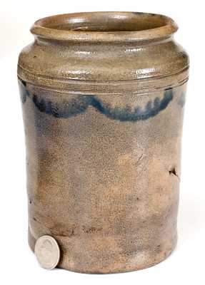 Small-Sized Early Stoneware Canning Jar, probably Clarkson Crolius