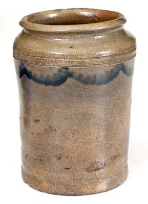 Small-Sized Early Stoneware Canning Jar, probably Clarkson Crolius