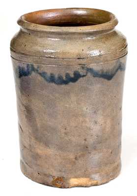 Small-Sized Early Stoneware Canning Jar, probably Clarkson Crolius