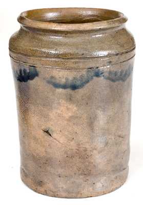 Small-Sized Early Stoneware Canning Jar, probably Clarkson Crolius