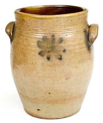 Fine att. Egbert Schoonmaker, Kingston, NY Quart Stoneware Jar