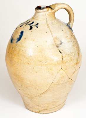 Rare C. CROLIUS / MANUFACTURER / MANHATTAN-WELLS / NEW-YORK Stoneware Jug