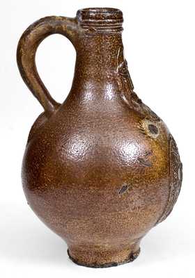 Bellarmine Stoneware Jug, probably Frechen, Germany, 16th / 17th century