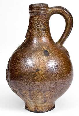 Bellarmine Stoneware Jug, probably Frechen, Germany, 16th / 17th century