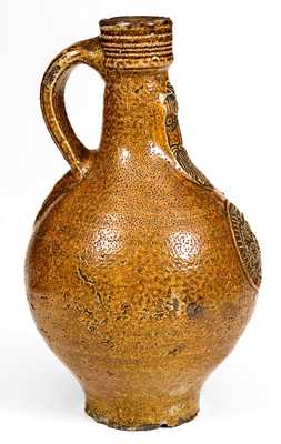 Bellarmine Stoneware Jug, probably Frechen, Germany, 16th or 17th century