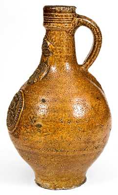 Bellarmine Stoneware Jug, probably Frechen, Germany, 16th or 17th century