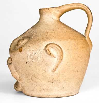 Fine Stoneware Face Jug, probably Guy Daugherty, Bethune, SC