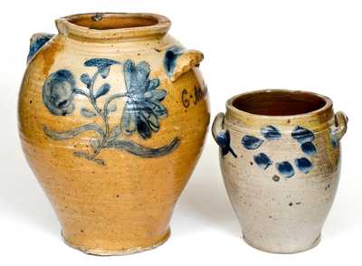 Important Large-Sized Manhattan Area Stoneware Jar, 