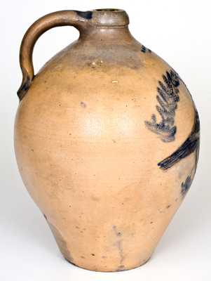 W.H. FARRAR & CO. / GEDDES, NY Incised Bird Jug