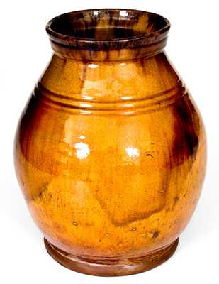 Fine Massachusetts Redware Jar