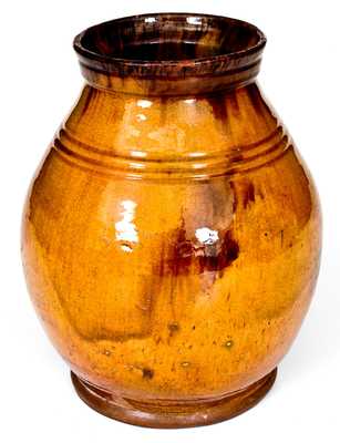 Fine Massachusetts Redware Jar