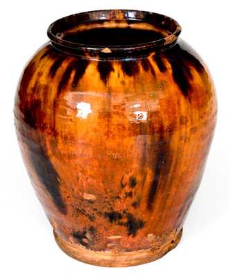 Bristol County, Massachusetts Redware Jar