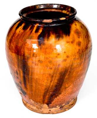 Bristol County, Massachusetts Redware Jar