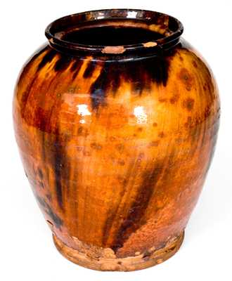 Bristol County, Massachusetts Redware Jar