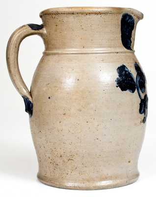 1 Gal. Stoneware Pitcher with Floral Decoration, Baltimore, MD, circa 1870