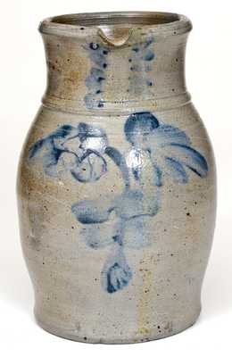 Stoneware Pitcher with Floral Decoration, Baltimore, MD