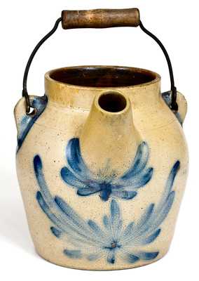 1 Gal. COWDEN & WILCOX / HARRISBURG, PA Stoneware Batter Pail with Floral Decoration