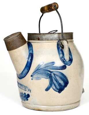 COWDEN & WILCOX / HARRISBURG, PA Batter Pail with Floral Decoration