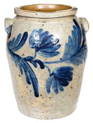 1 Gal. Stoneware Jar with Floral Decoration, Baltimore, MD, circa 1850