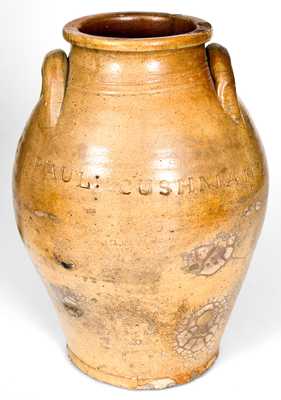 PAUL CUSHMAN S Albany, NY Stoneware Jar