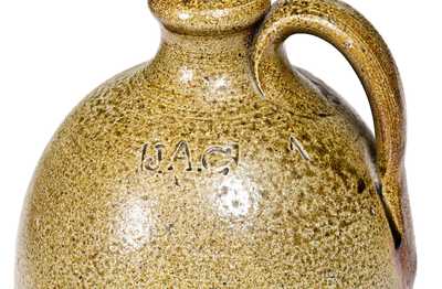 Rare J.A.C. (John A. Craven, Randolph County, NC) Stoneware Jug