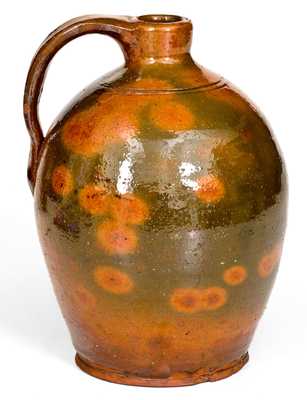 Fine Small-Sized New England Redware Jug