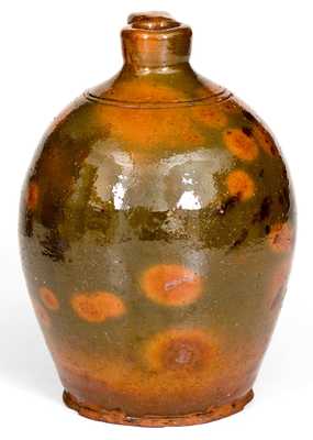 Fine Small-Sized New England Redware Jug