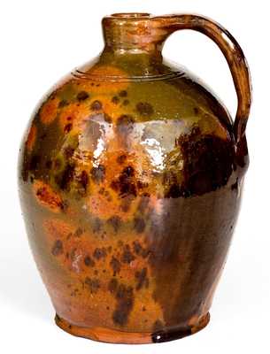 Fine Small-Sized New England Redware Jug