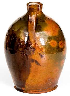 Fine Small-Sized New England Redware Jug