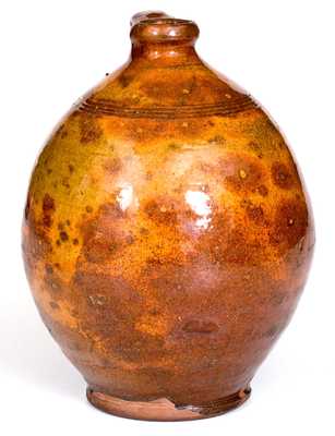 Small-Sized New England Redware Jug