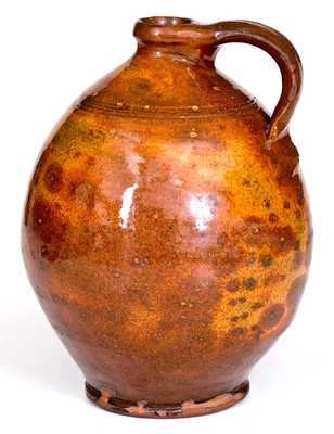 Small-Sized New England Redware Jug