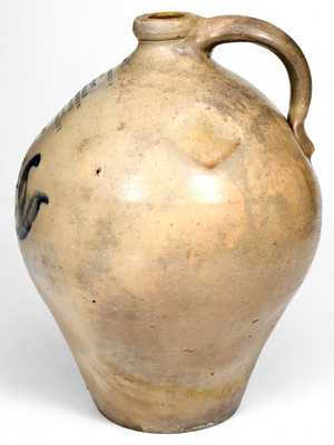 Unusual BUFFALO, NY Stoneware Jug w/ Eight-Line Impressed Advertising