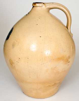 4 Gal. JULIUS NORTON / BENNINGTON, VT Stoneware Jug with Fine Floral Decoration