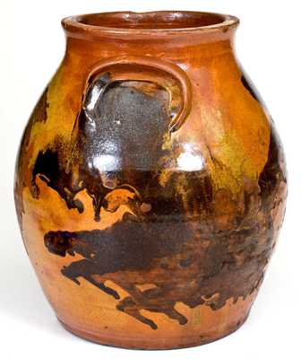 Attrib. Nathaniel Rochester, West Bloomfield, NY Redware Jar